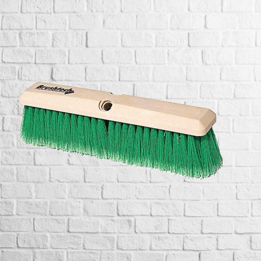 [C1818PG] CEPILLO P/PISOS BLOCK PLASTICO DE 18  EN PVC VERDE